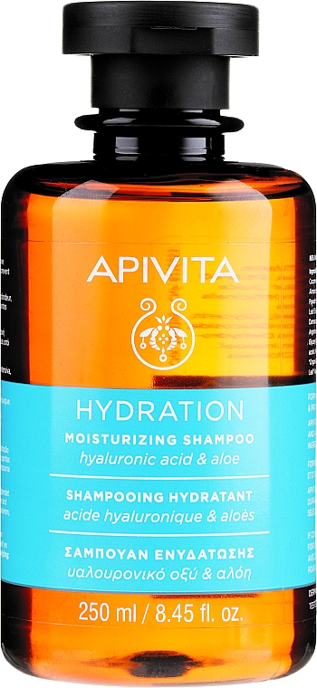 Feuchtigkeitsspendendes Shampoo mit Hyaluronsäure und Aloe - Apivita Moisturizing Shampoo With Hyaluronic Acid & Aloe — Foto N1