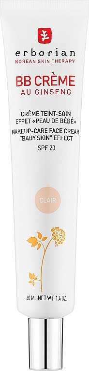 BB-Creme für das Gesicht mit Ginseng - Erborian BB Cream Baby Skin Effect SPF 20 — Bild N1