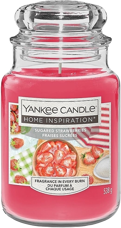 Duftkerze im Glas - Yankee Candle Home Inspiration Sugared Strawberries — Bild N2