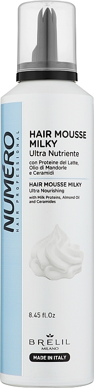 Haarmousse - Brelil Numero Hair Mousse Milky — Bild N1
