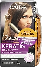 Pflegeset für Männer - Kativa Keratin Xpress Brazilian Hair (shm/50ml+cond/30ml+mask/150ml+treathment/50ml*2) — Bild N1