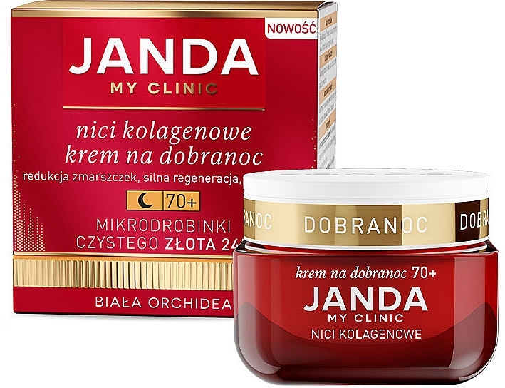 Kollagen-Nachtcreme für das Gesicht 70+ - Janda My Clinic Collagen Threads Night Cream  — Bild N1