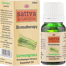 Düfte, Parfümerie und Kosmetik Ätherisches Öl Zitronengras - Sattva Ayurveda Lemongrass Essential Oil