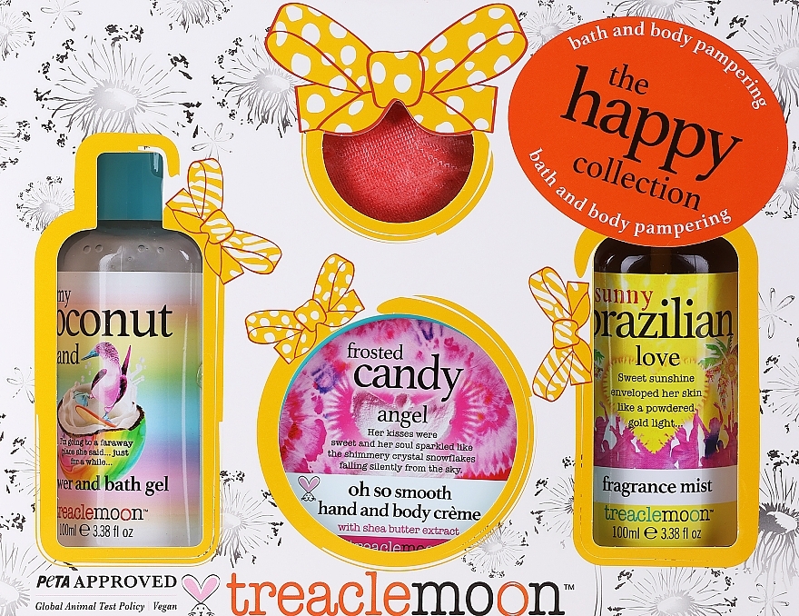 Set - Treaclemoon The Happy Collection (Duschgel/100 ml + Körpernebel/100 ml + Badebomben/80 g + Körpercreme/50 ml) — Bild N1