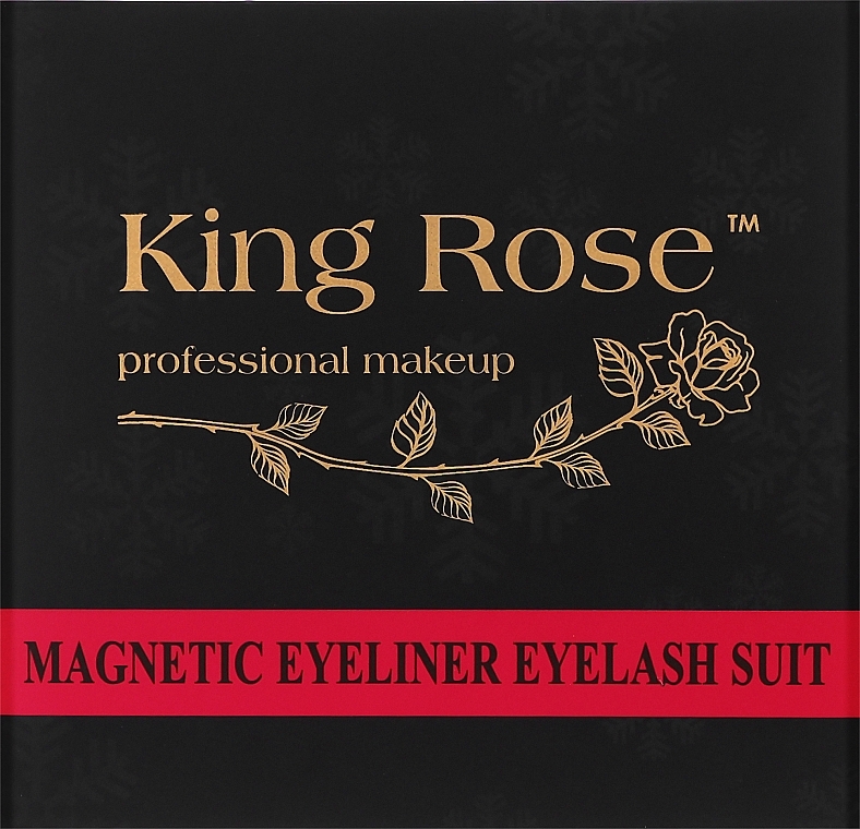 Set Magnetische Wimpern 3 Paare mit Applikator und magnetischem Eyeliner 2085 - King Rose — Bild N2