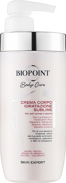 Feuchtigkeitsspendende Körpercreme - Biopoint Body Care Crema Corpo Idratacione Sublime — Bild N1