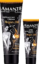 Enthaarungsset mit Arganöl - Sts Cosmetics Amante (Enthaarungscreme 75ml + Enthaarungscreme 25ml) — Bild N2