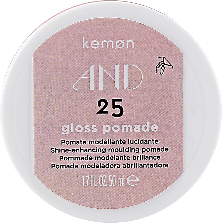 Haarpomade mit Glanzeffekt - Kemon And Gloss Pomade 25 — Bild N1