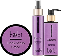 Düfte, Parfümerie und Kosmetik Set - Tobi Grace (b/scr/250ml + b/cr/200ml + b/ton/100ml)