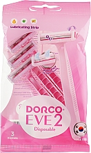 Düfte, Parfümerie und Kosmetik Einwegrasierer mit 2 Klingen 3 St. - Dorco Eve Disposable 2