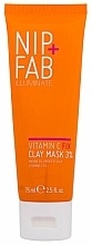 Düfte, Parfümerie und Kosmetik Tonmaske mit Vitamin C - NIP+FAB Illuminate Vitamin C Fix Clay Mask 3%