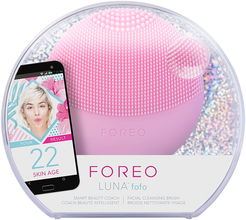 Reinigende Smart-Massagebürste für das Gesicht Luna Mini 3 Pearl Pink - Foreo Luna Fofo Smart Facial Cleansing Brush Pearl Pink — Foto N3