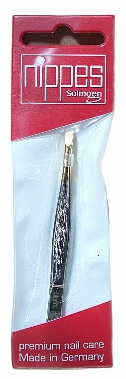 Pinzette schräg 9 cm  - Nippes Solingen Tweezer 37SGP  — Bild N2