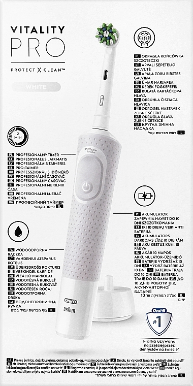 Elektrische Zahnbürste weiß - Oral-B Vitality 100 PRO Protect X D103  — Bild N2