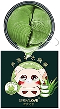 Düfte, Parfümerie und Kosmetik Hydrogel-Augenpatches mit Aloe-Extrakt - Sersanlove Aloe Nourishing Eye Mask