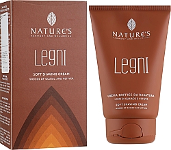 Düfte, Parfümerie und Kosmetik Sanfte Rasiercreme mit Guajakholz und Vetiver - Nature's Legni Soft Shaving Cream
