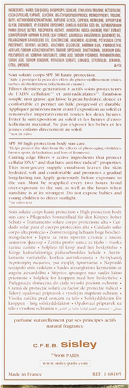 Feuchtigkeitsspendende Sonnenschutzcreme für den Körper mit Kamelienöl SPF 30 - Sisley Super Soin Solaire Silky Body Cream — Bild N3