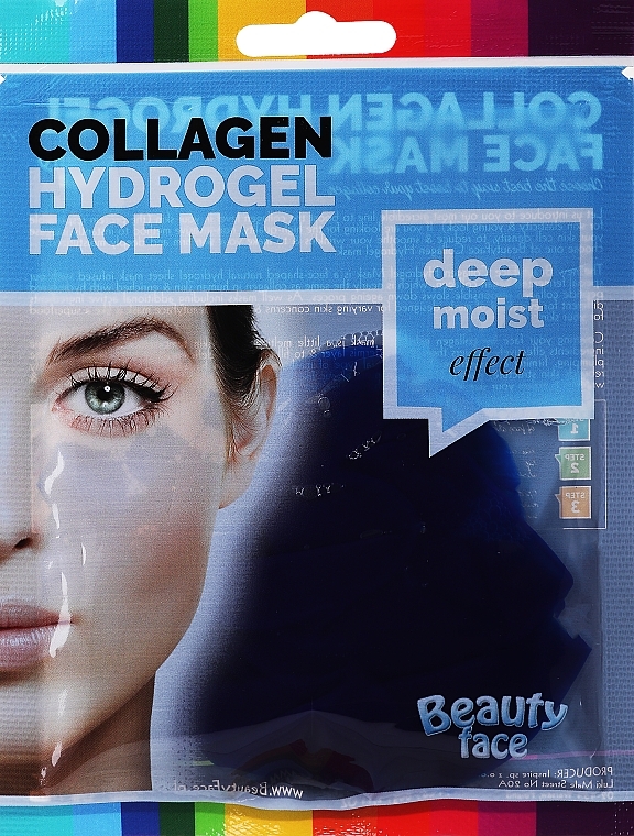 Kollagen-Therapie für das Gesicht mit Algen - Beauty Face Collagen Hydrogel Mask — Bild N1