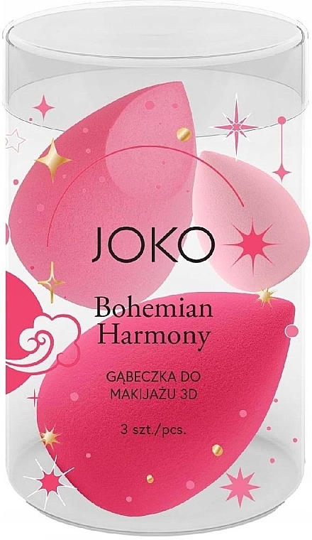 Make-up-Schwämmchen-Set, 3 St. - Joko 3D Bohemian Harmony — Bild N1