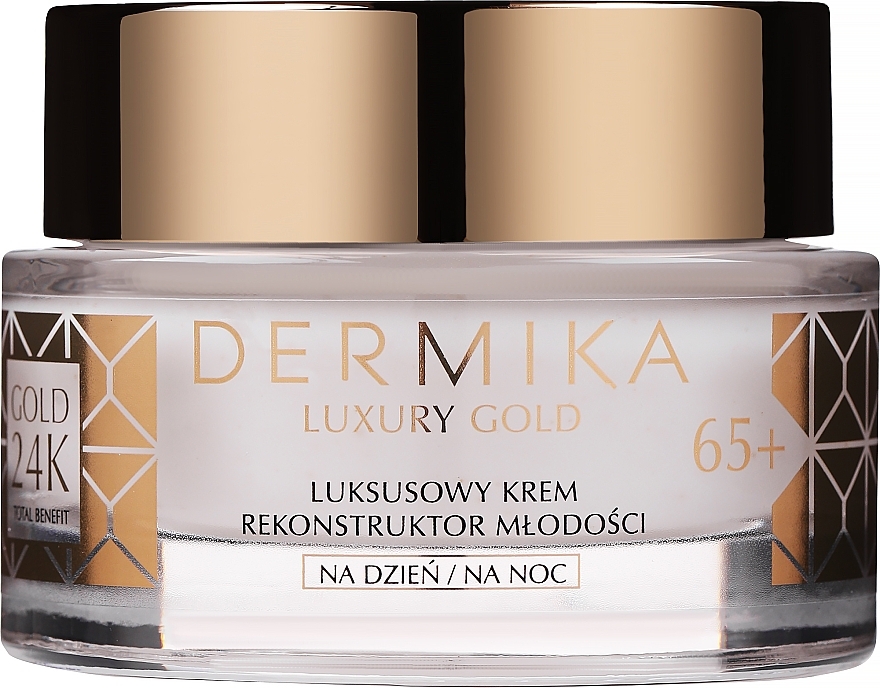 Gesichtscreme - Dermika Luxury Gold 24K Total Benefit Luxury Youth Reconstructor Cream 65+ — Bild N2