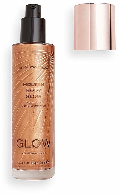 Highlighter für Gesicht und Körper - Makeup Revolution Molten Body Glow Face & Body Liquid Illuminator — Bild N1
