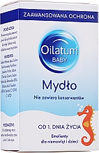 Schützende und weichmachende Kinder- und Babyseife für trockene und empfindliche Haut - Oilatum Baby Soap — Bild N1