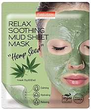 Düfte, Parfümerie und Kosmetik Tuchmaske für das Gesicht aus Hanfsamen - Purederm Mascarilla Relax Mask