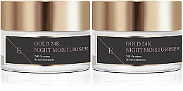Düfte, Parfümerie und Kosmetik Gesichtspflegeset - Eclat Skin London 24k Gold Night Moisturiser Kit (Gesichtscreme 2x50ml)