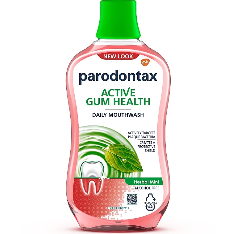 Mundwasser - Parodontax Active Gum Health Herbal Mint Mouthwash — Bild N1