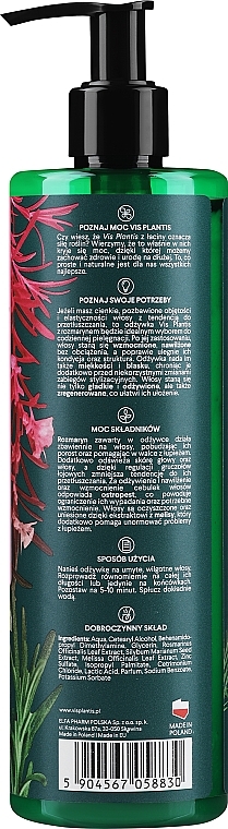 Haarspülung mit Rosmarin und Zitrone - Vis Plantis Herbal Vital Care Conditioner Rosemary Milk Thistle+Lemon Balm — Bild N2
