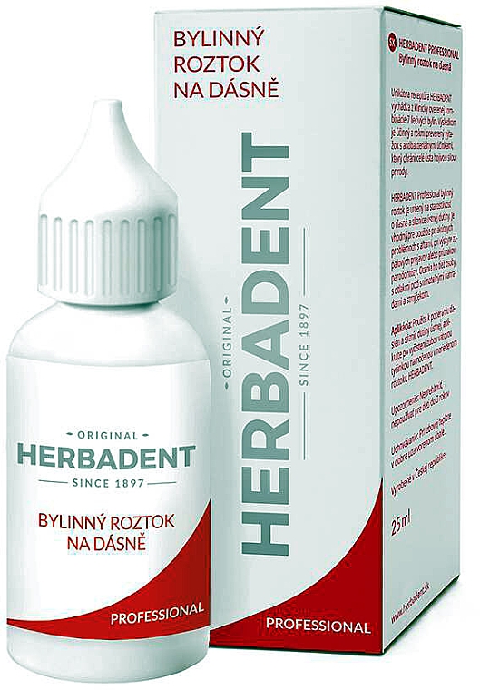 Kräuterflüssigkeit zur Zahnfleischpflege - Herbadent Professional Herbal Gum Solution — Bild N1