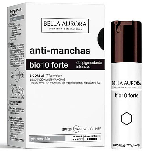 Intensives Serum für empfindliche Haut - Bella Aurora Bio10 Forte Intensive Depigmenting Sensitive Skin — Bild N1