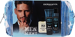 Männerset - Dermacol Men Agent Gentleman Touch I (After Shave Lotion/100ml + Duschgel/250ml + Deodorant/150ml + Kosmetiktasche) — Bild N1