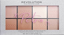 Gesichtskonturierungspalette - Makeup Revolution X Petra Xoxo Highlight & Contour Palette — Bild N2