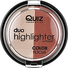 2in1 Puder-Highlighter - Quiz Cosmetics Color Focus Duo Highlighter — Bild N2