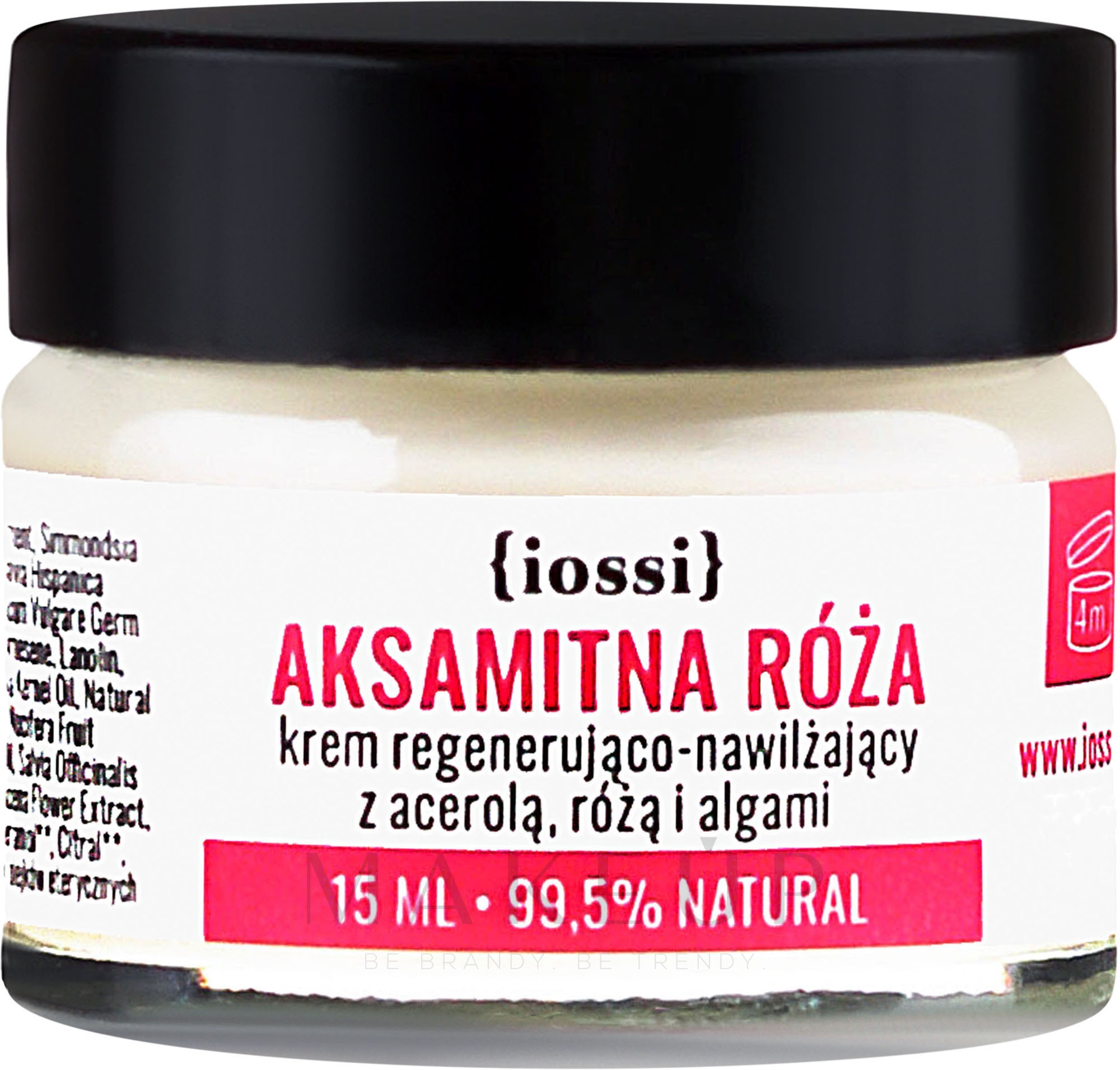 Regenerierende und feuchtigkeitsspendende Gesichtscreme mit Acerola, Rose und Algen - Iossi Regenerating Cream (Mini) — Bild 15 ml