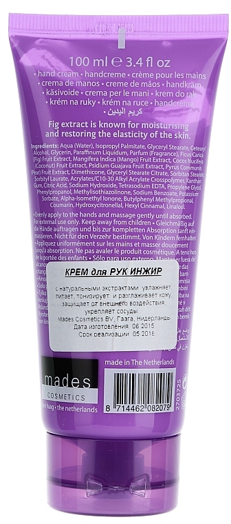 Handcreme mit Feigenextrakt - Mades Cosmetics Body Resort Atlantic Hand Cream Figs Extract — Bild N2