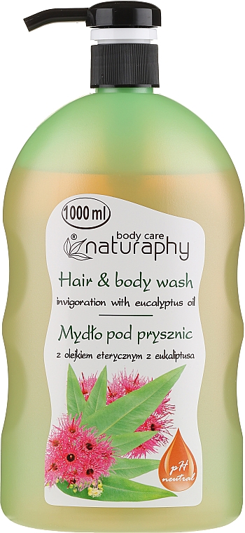 Duschgel für Haar und Körper mit Eukalyptusöl - Naturaphy Eucalyptus Oil Hair & Body Wash — Bild N1