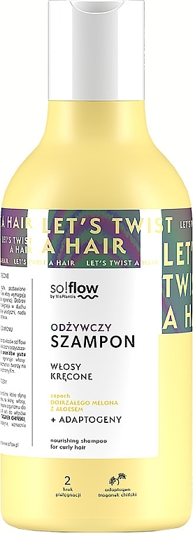 Shampoo für lockiges Haar - So!Flow by VisPlantis Nourishing Shampoo for Curly Hair — Bild N1