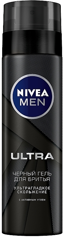 Schwarzes Rasiergel Ultra mit Aktivkohle - Nivea Men — Bild N1