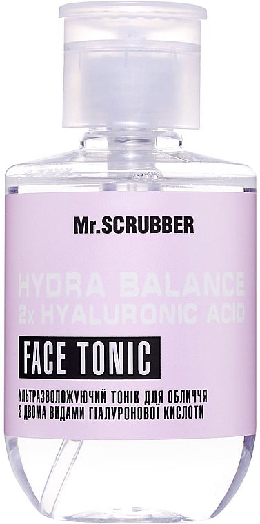 Ultra feuchtigkeitsspendendes Gesichtstonikum mit zwei Arten von Hyaluronsäure - Mr.Scrubber Face ID. Hydra Balance 2x Hyaluronic Acid Face Tonic — Bild N1