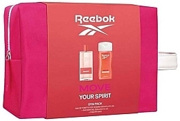 Düfte, Parfümerie und Kosmetik Reebok Move Your Spirit  - Duftset (Eau de Toilette 100ml + Duschgel 250ml + Kosmetiktasche 1 St.) 