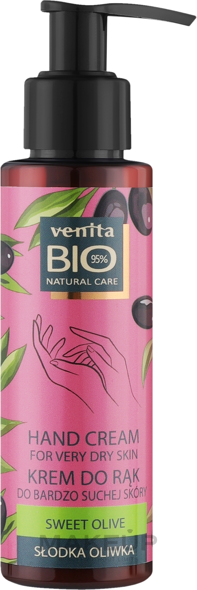 Creme für sehr trockene Haut süße Olive - Venita Bio Natural Care Hand Cream Sweet Olive — Bild 100 ml