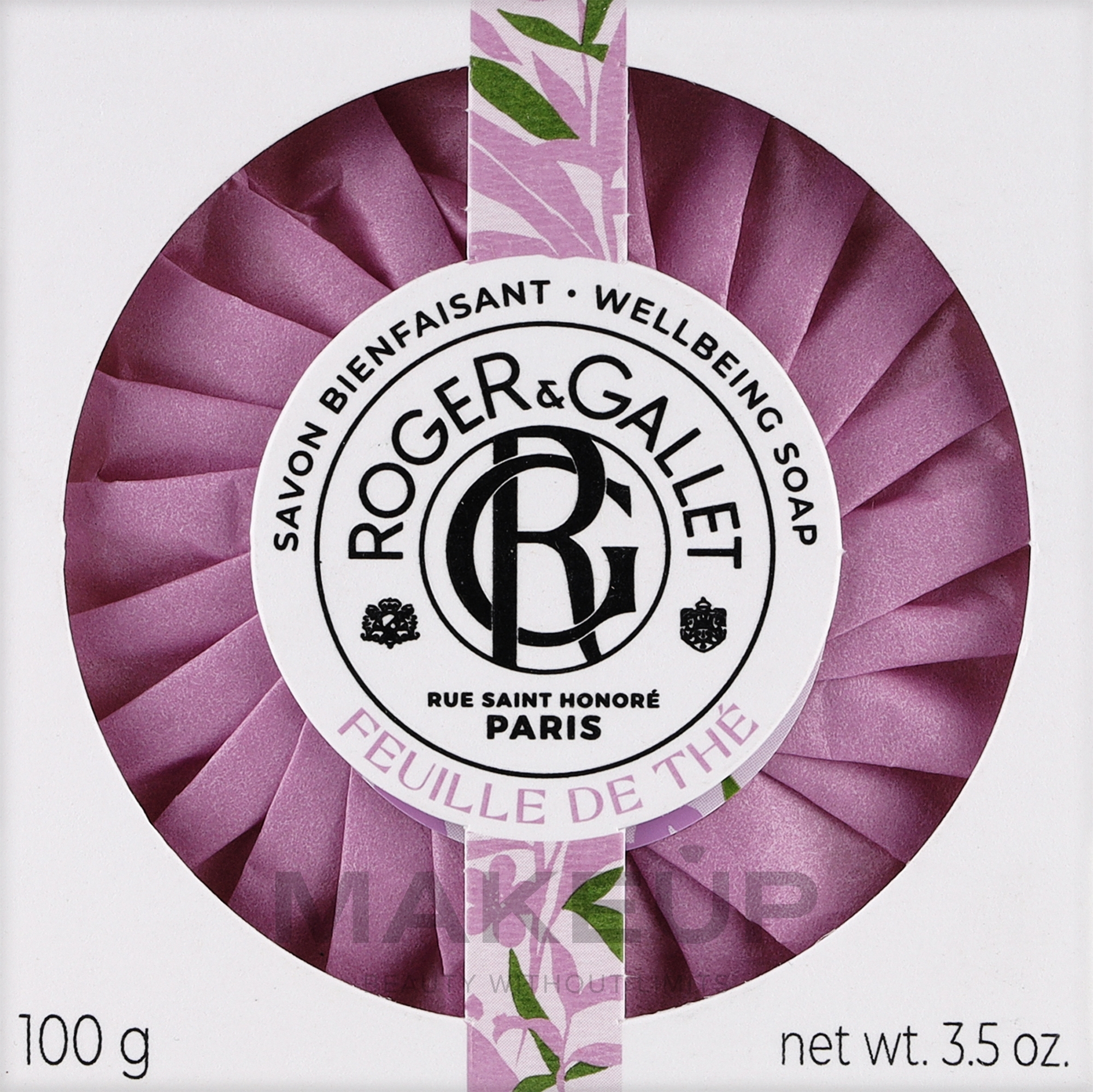 Roger&Gallet Feuille De The - Seife — Bild 100 g