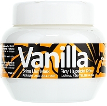 Nährende Maske für trockenes und stumpfes Haar mit Vanilleduft - Kallos Cosmetics Vanilla Shine Hair Mask — Bild N1