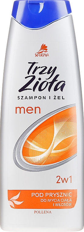 2in1 Shampoo & Duschgel für Männer - Pollena Savona Three Herbs Men 2in1 Shampoo & Shower Gel — Bild N1