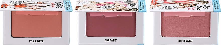 Rouge-Set für das Gesicht - theBalm Date Night Blush Set (Rouge 3x6.5g) — Bild N1