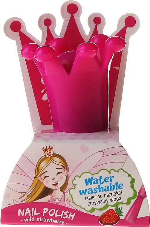 Kinder-Nagellack mit Erdbeerduft, abwaschbar mit Wasser - Chlapu Chlap Nail Polish