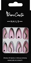 Düfte, Parfümerie und Kosmetik Künstliche Nägel 3 Herzen 24 St. - Deni Carte Nails Natural 2 Minutes Manicure