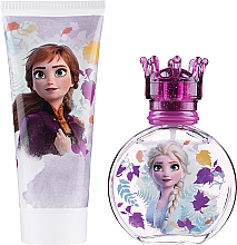 Disney Frozen - Kinderset (Eau de Toilette/50ml + Duschgel/100ml + Kosmetiktaschen) — Bild N2